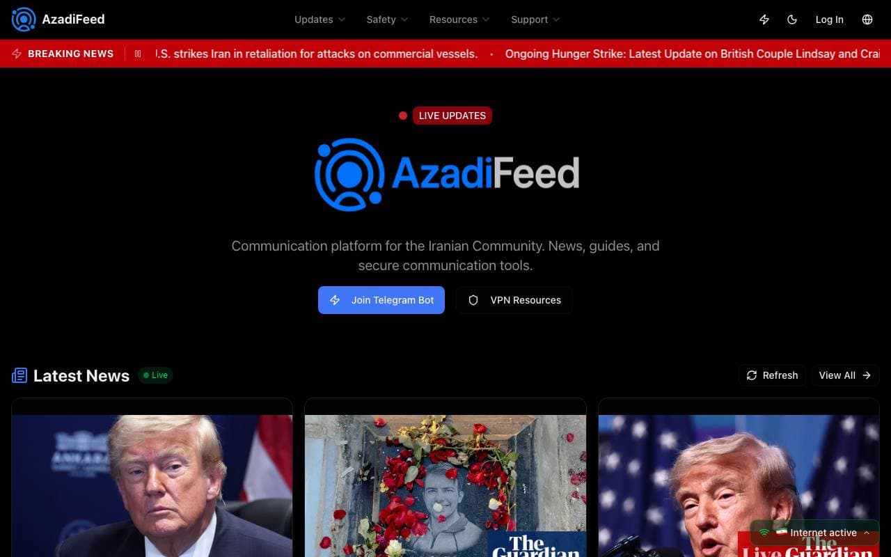 AzadiFeed — Screenshot