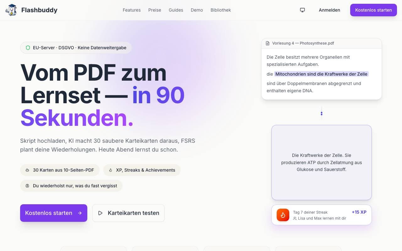 Flashbuddy — Screenshot