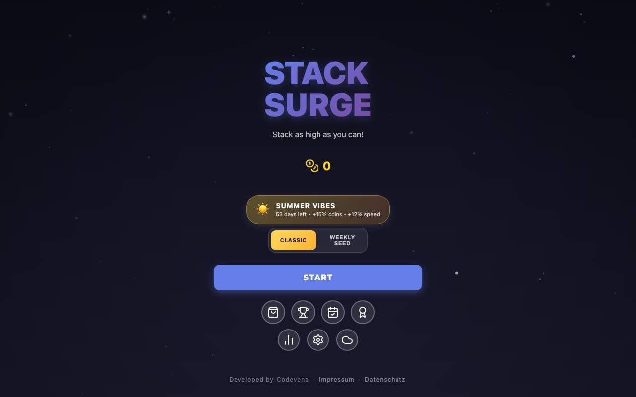 Stack Surge — Screenshot
